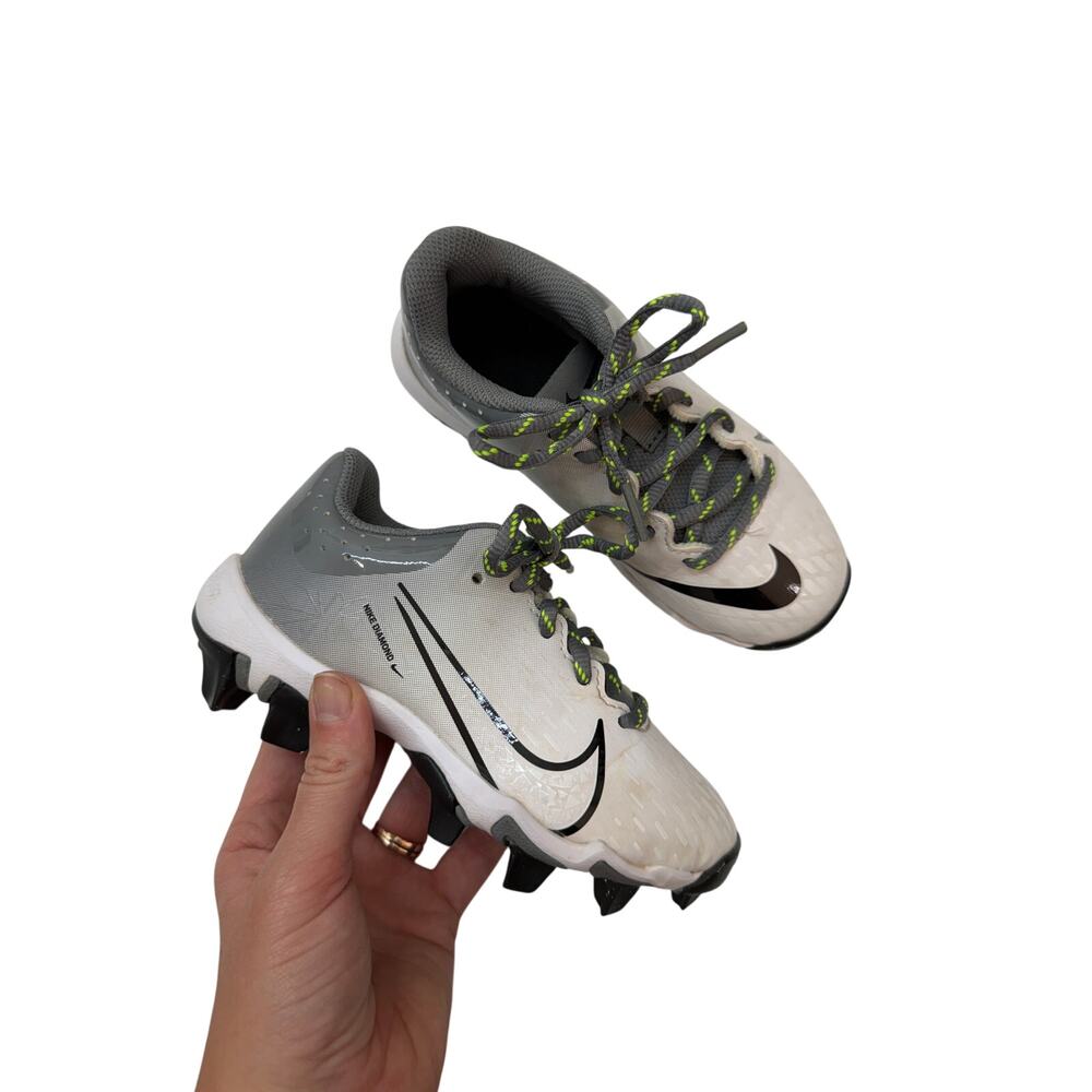 Nike Gray White Softball Cleats Toddler Kids 11C